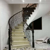 Cheap Price Art Elegant Modern Design Stainless Steel Curved Spiral Staircase Tempered Glass Handrail Safe Durable Indoor Use