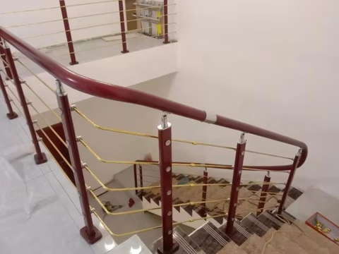 Easy Installation Modern 304 Stainless Steel Cable Railing Rail for Villa Staircase Balcony Handrail