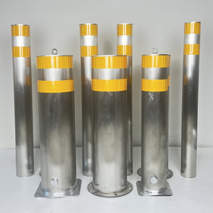 Factory Direct Modern Removable Stainless Steel Bollard Post Lockable Roadway Safety Barrier for Concrete Reinforcement