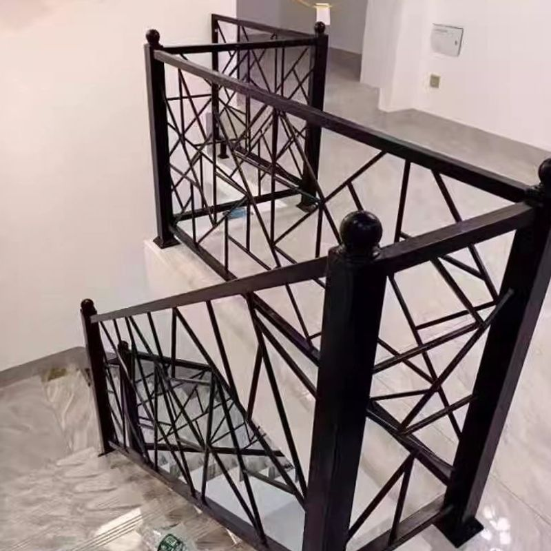 Stair Handrail Solid Wood Railing Floor Mounted Indoor Staircase Garden Fence Villa Self-built House Modern Light Luxury