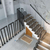 Factory Direct Supply Modern Minimalist Tube Outdoor Stair Railing Adjustable Angle Black Handrail Handrail