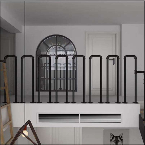 Factory Direct Sale Metal Stair Railing Indoor Vinyl Stair Railing Balustrades for Home