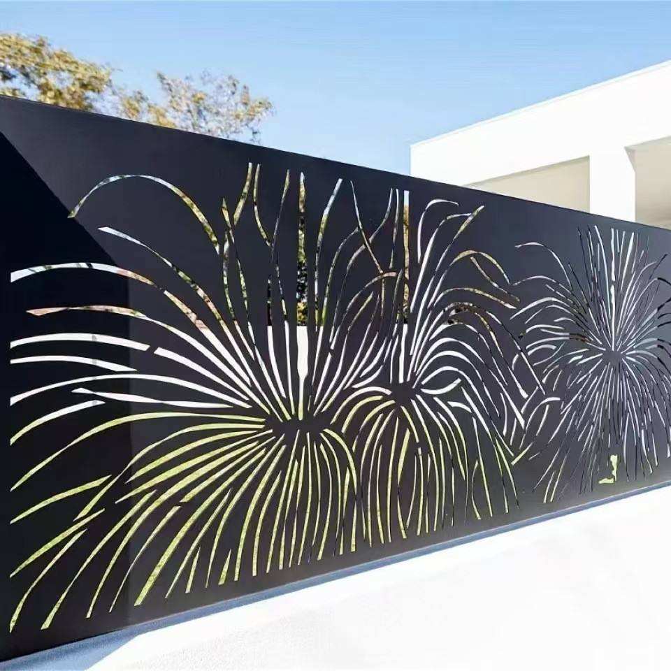 High Quality Powder Coated Aluminium Cut Panel Laser Panel Indoor Outdoor Gate Fence