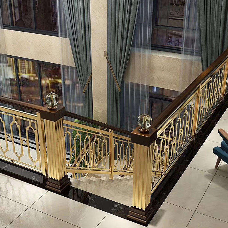 Factory Hand-forged Smooth Finish Wrought Iron Customized Durable Luxury Iron Fencing Wrought Iron Railing