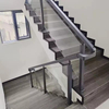Modern Simple Stainless Steel Glass Panel Post with Balustrade Clamp for Interior and Exterior Railing for Balcony Garden