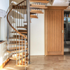 Custom Luxury Spiral Staircase Stair Indoor Outdoor Steel Stair Treads Metal Spiral Staircase With Wooden Step - ID 1601824771672