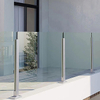 Modern Glass Railing Slot Post Stainless Steel U Channel Balustrade Satin