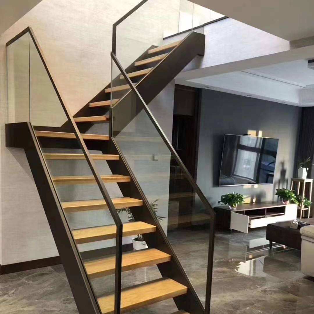 Manufacturer China High Quality Indoor Staircase Design Floating Stairs Treads Modern House Floating Straight Staircase - ID 1601790811315