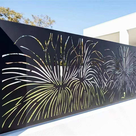 Modern Design Laser Cut Aluminum Fence Panels New Villa and Swimming Pool Garden Decorative Metal Screen for Mall Applications