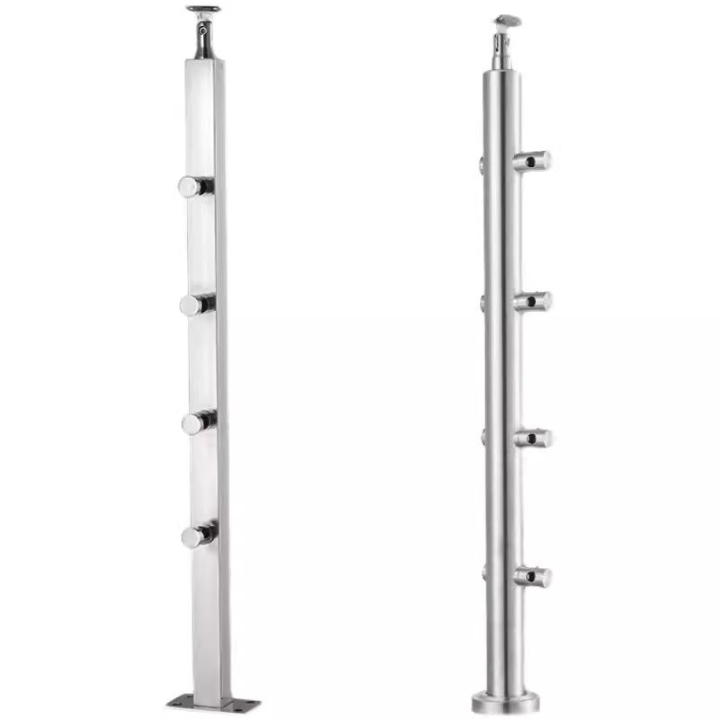 Factory Stainless Steel Glass Railing System 304 316 Stainless Steel Handrail Glass Railing Fittings