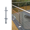 Stainless 304 316 Outdoor Tempered Glass Railing Design for Balcony Railing