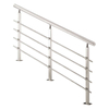 Wholesale Price Stair Railing High Strength Guardrail Home Hotel Stainless Steel and Glass Staircase Railing