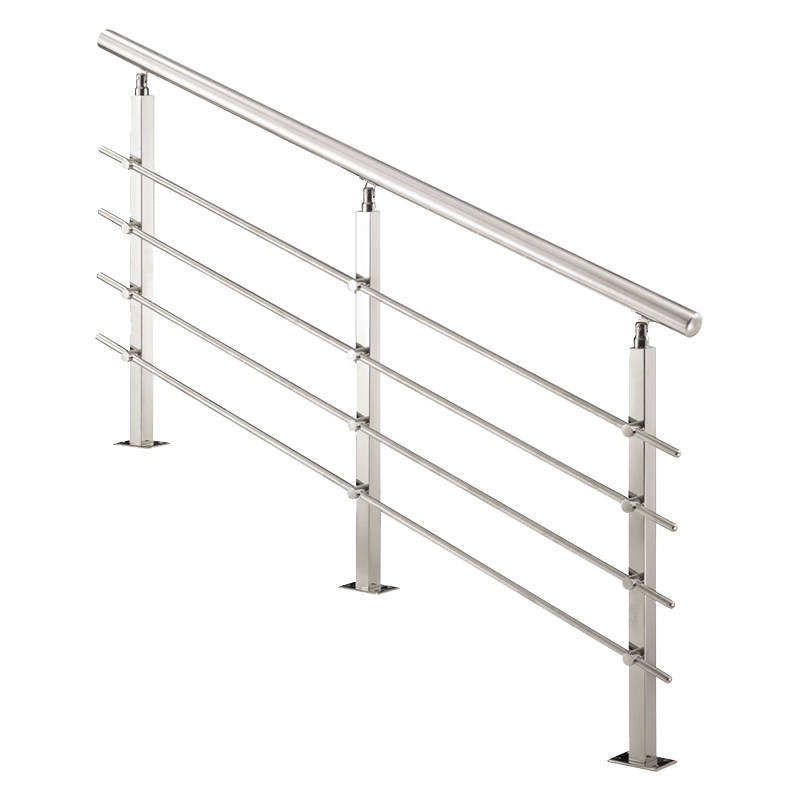 Wholesale Price Stair Railing High Strength Guardrail Home Hotel Stainless Steel and Glass Staircase Railing