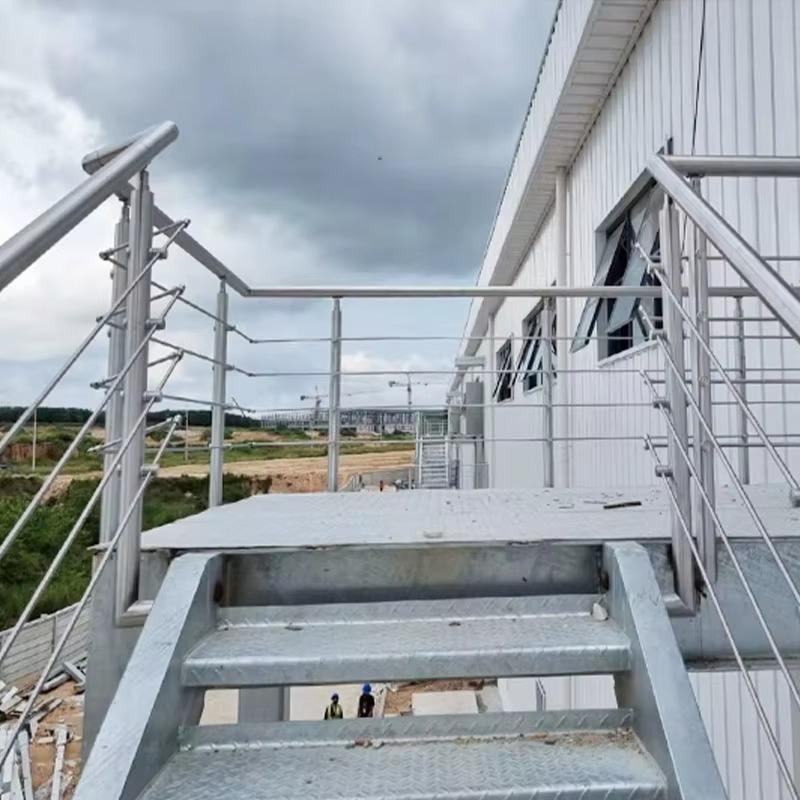 Outdoor Adjustable Stair Hand Railing Laser Cut Stair Railing Balustrades Handrails Glass Railing for Stairs