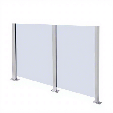 Modern Design 304 Stainless Steel Aluminum Vertical Balustrade Railing Punch-Free Rust Resistant Villa Hotel Stairs Balcony